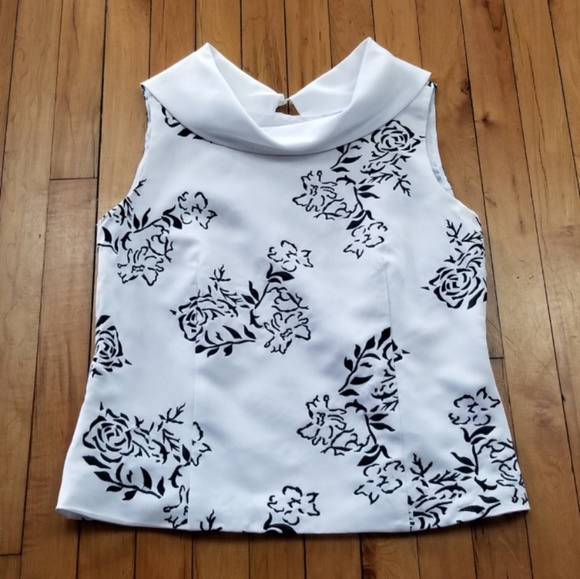portrait collar evening blouse